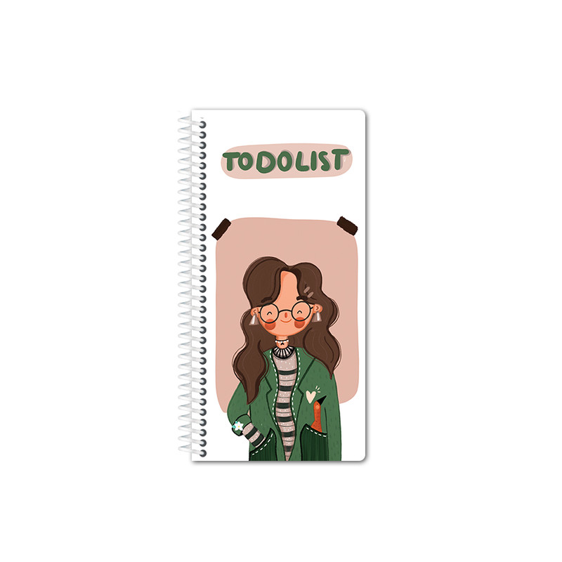 دفتر برنامه ریزی 90 برگ یاسکو مدل دفتر لیست کارها سیم از بغل طرح کالج