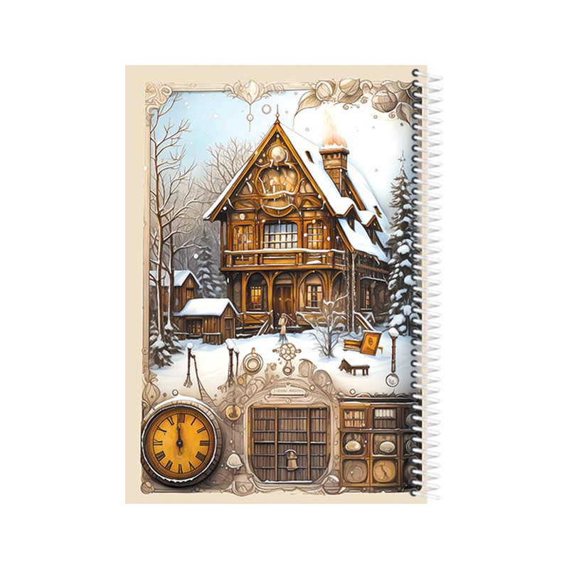 دفتر نفاشی 50 برگ یاسکو مدل کلبه برفی