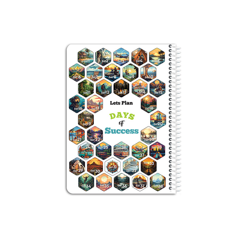 دفتر برنامه ریزی 90 برگ یاسکو مدل استیکری طرح کمپ