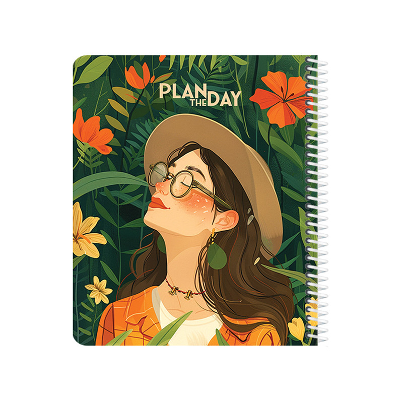 دفتر برنامه ریزی 90 برگ یاسکو طرح دخترگلی مدل طبیعت