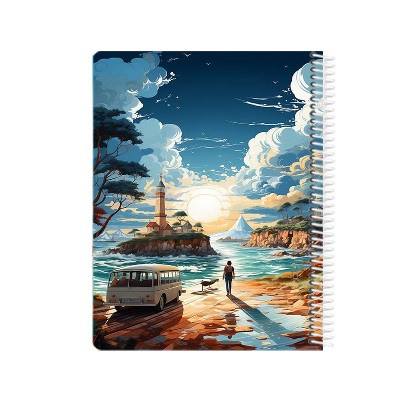 دفتر نقاشی 50 برگ یاسکو مدل A5 طرح ون