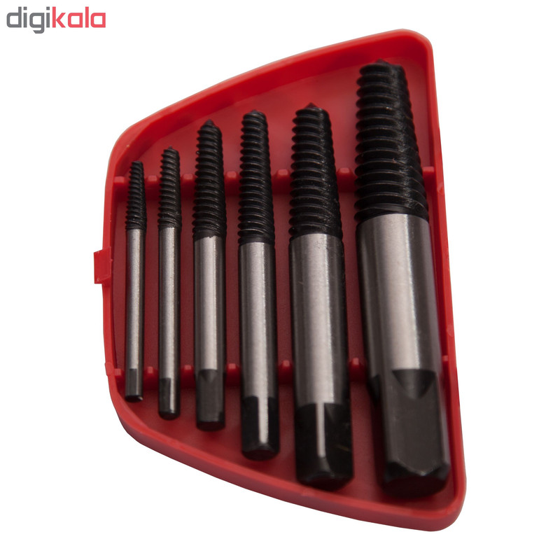 مجموعه 6 عددی مته قلاویز چپ گرد کد 36