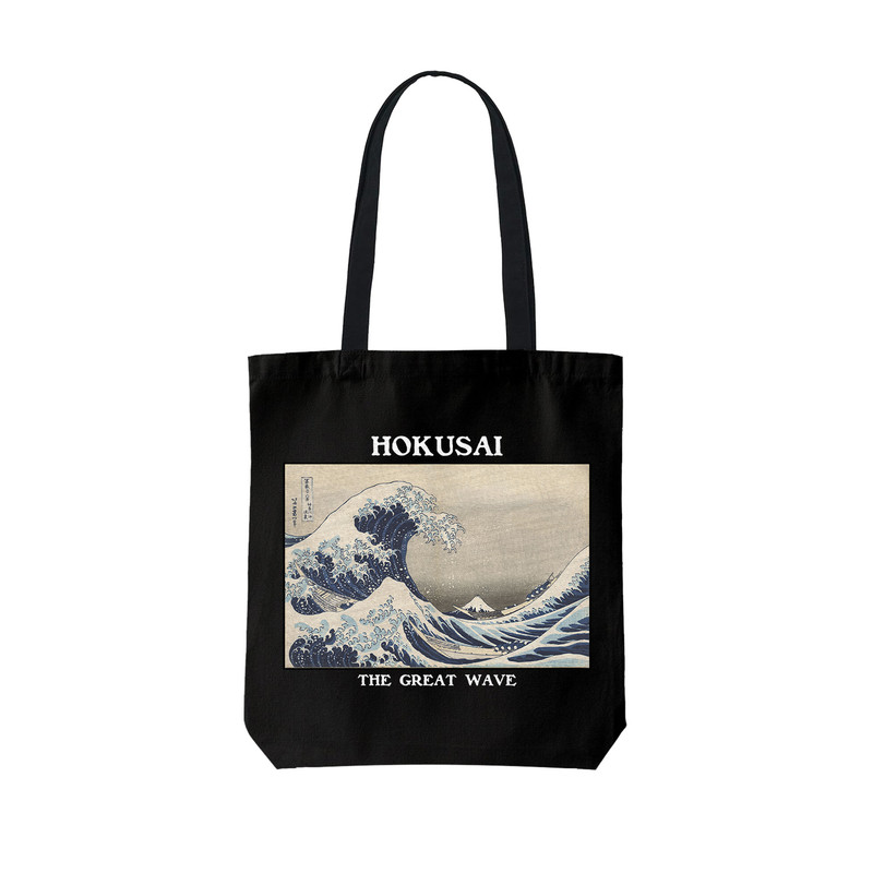 ساک خرید ترمه طراحان ایده مدل موج عظیم از هوکوسای کد art0253 - L