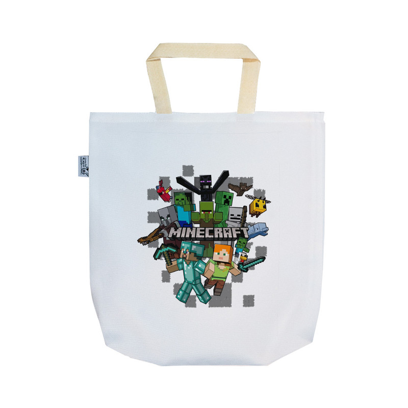 ساک خرید ترمه طراحان ایده مدل بازی ماینکرافت، Minecraft کد strm01028 - SS