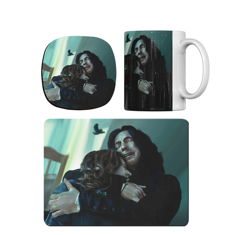 ماگ ترمه طراحان ایده مدل هری پاتر و سوگ پرفسور اسنپ کد cfp1578 همراه با زیر لیوانی و موس پد