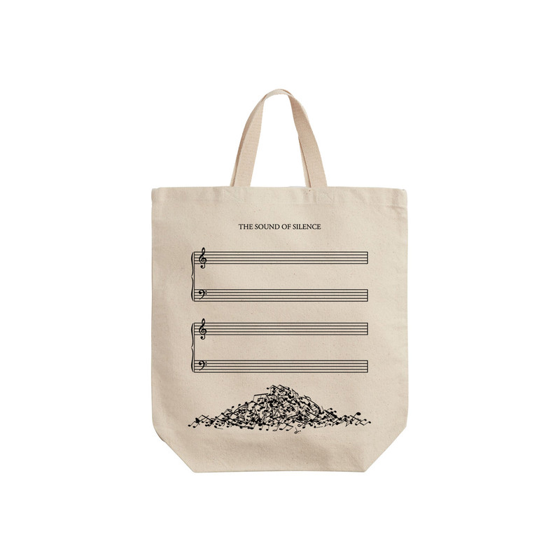 ساک خرید ترمه طراحان ایده مدل نت موسیقی کد cfp1533 - S