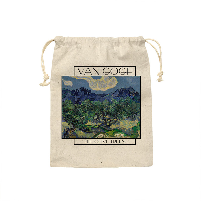 نظم دهنده ترمه طراحان ایده مدل کیسه بنددار درخت های زیتون از ونگوگ کد art0013 - L