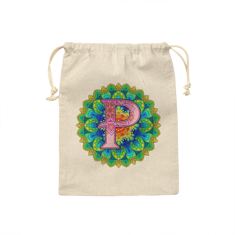 کیسه نان و سبزی ترمه طراحان ایده مدل حرف P ماندالا کد cfp2966 - M