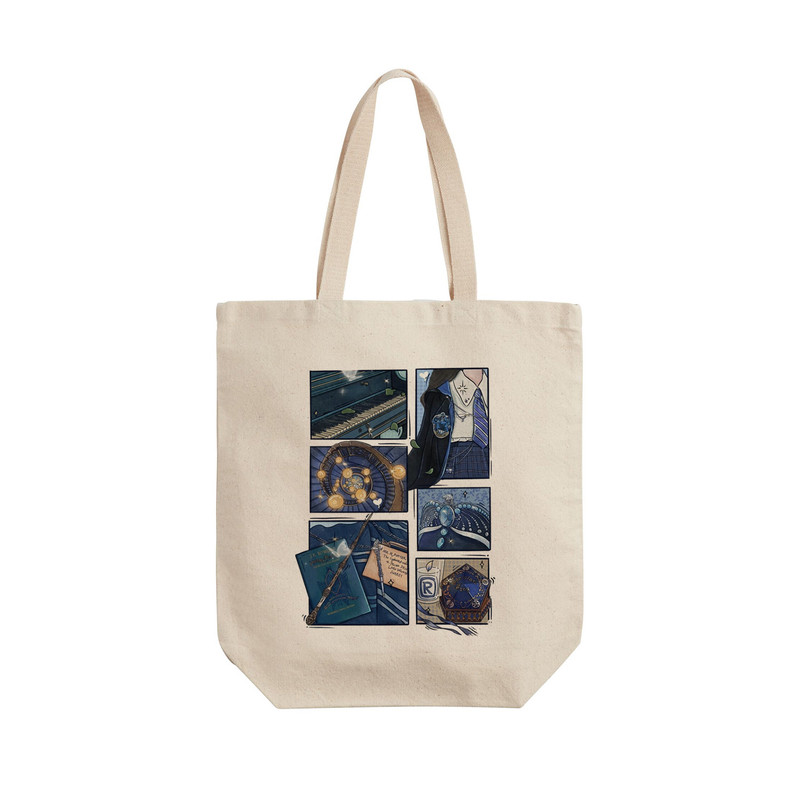 ساک خرید ترمه طراحان ایده مدل پترن ریونکلاو در فیلم هری پاتر کد strm0983 - L