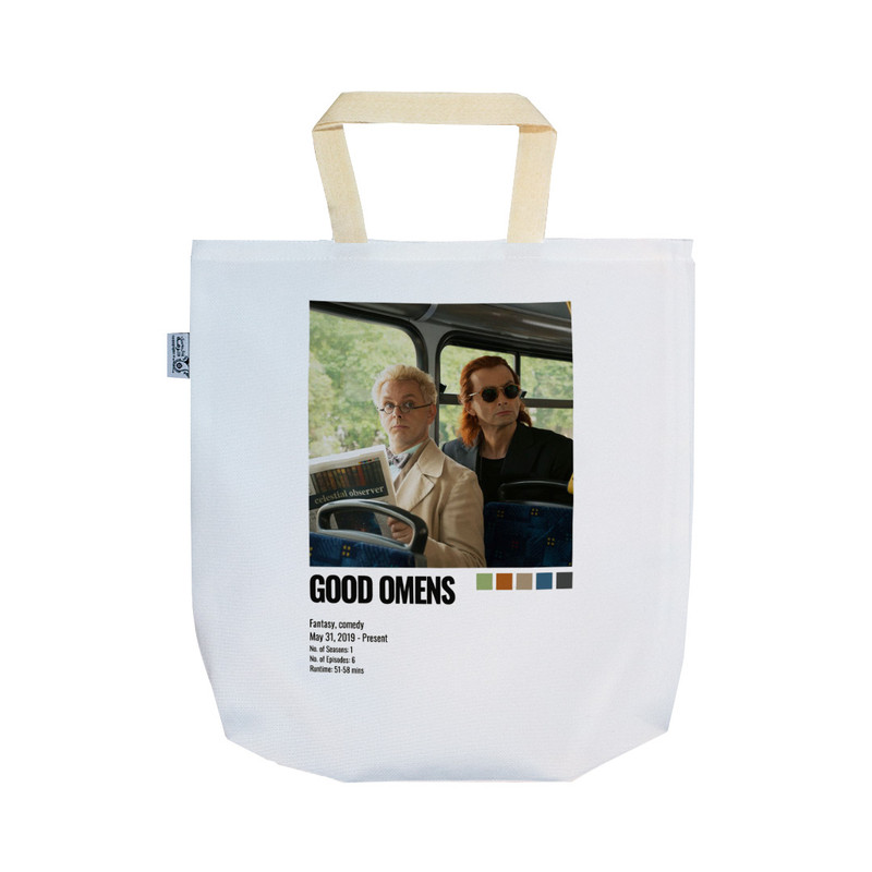 ساک خرید ترمه طراحان ایده مدل سریال نشانه‌های خوب good omens کد strm0862 - SS