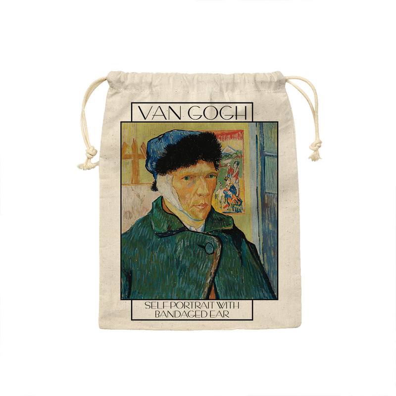 نظم دهنده ترمه طراحان ایده مدل کیسه بنددار خودنگار با گوش بانداژ شده از ونگوگ کد art0052 - L