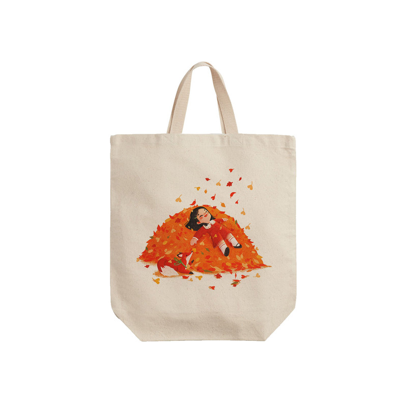 ساک خرید ترمه طراحان ایده مدل کوه برگ های پاییز کد cfp2128 - S