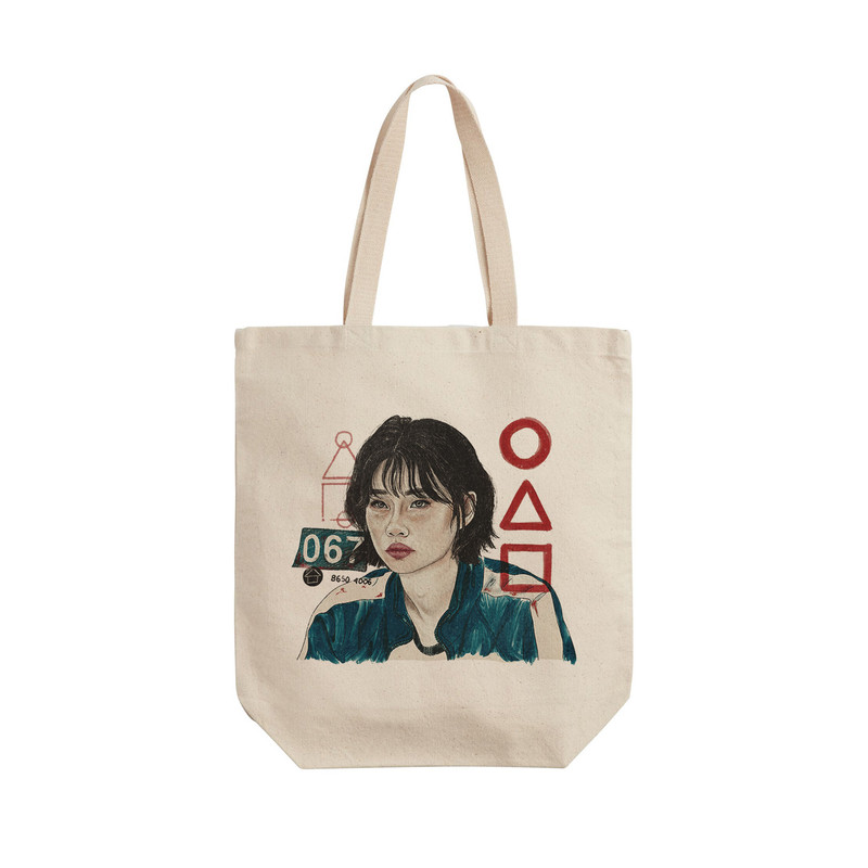 ساک خرید ترمه طراحان ایده مدل سریال اسکویید گیم کد cfp3061 - L