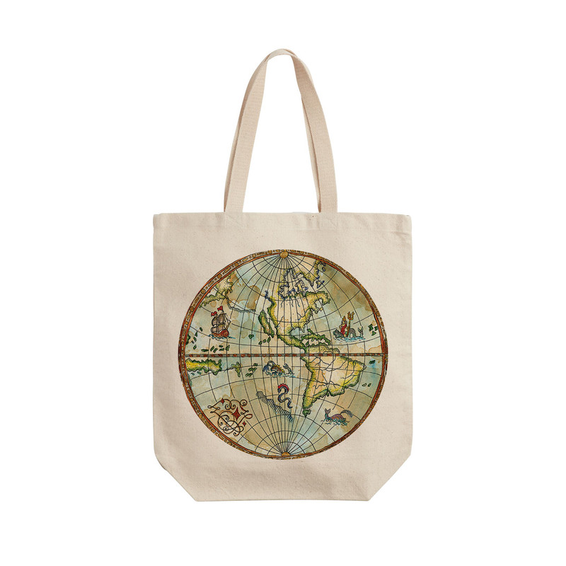 ساک خرید ترمه طراحان ایده مدل نقشه زمین کد cfp1401 - L