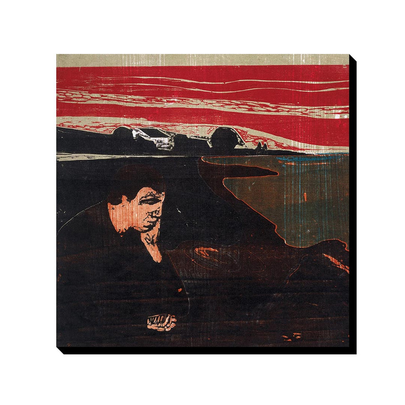 تابلو ترمه طراحان ایده طرح غروب مالیخولیایی از ادوارد مونک کد art0122