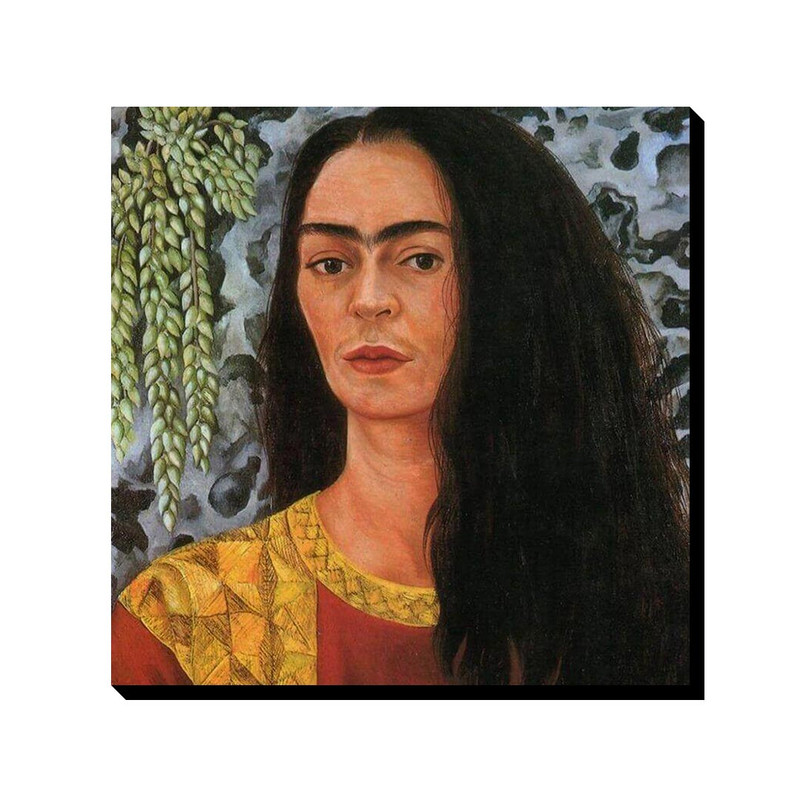 تابلو ترمه طراحان ایده طرح خودنگار با موی رها از فریدا کد art0145