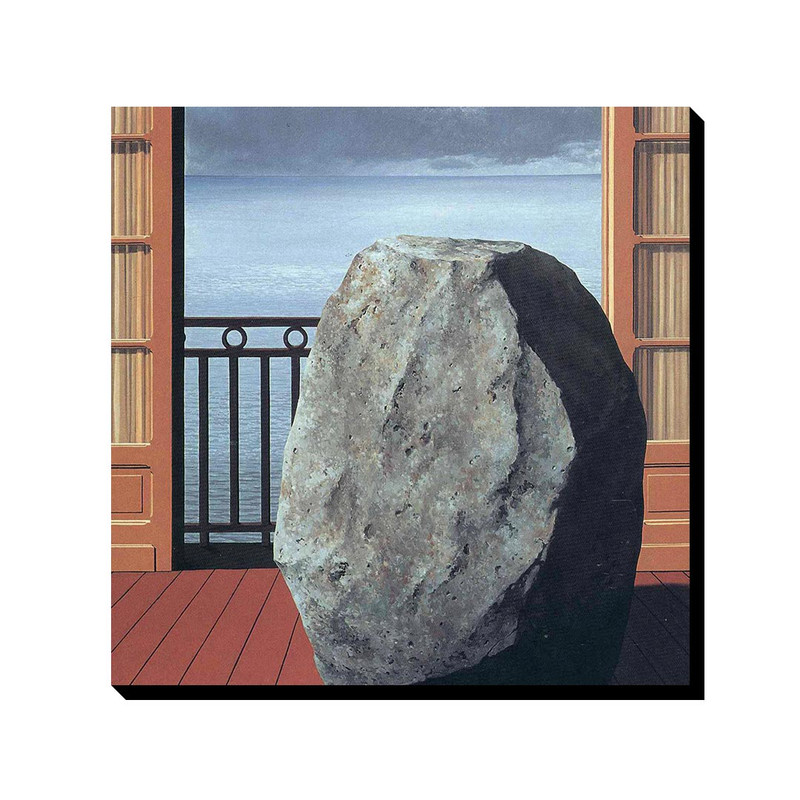 تابلو ترمه طراحان ایده طرح دنیای نامرئی از ماگریت کد art0383