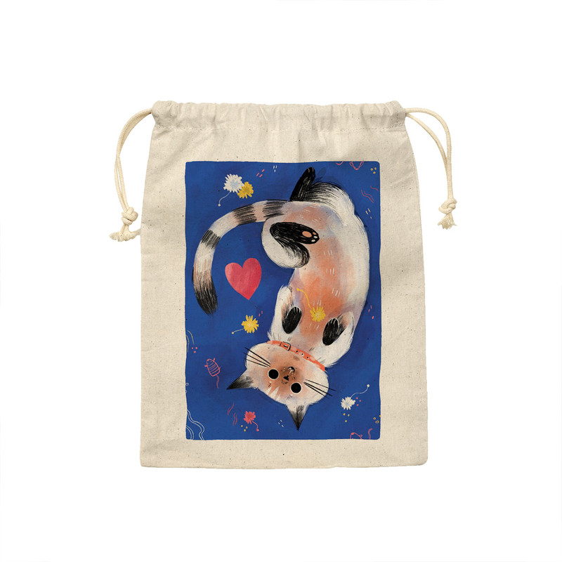 کیسه نان و سبزی ترمه طراحان ایده مدل گربه تنبل کد strm1083 - S