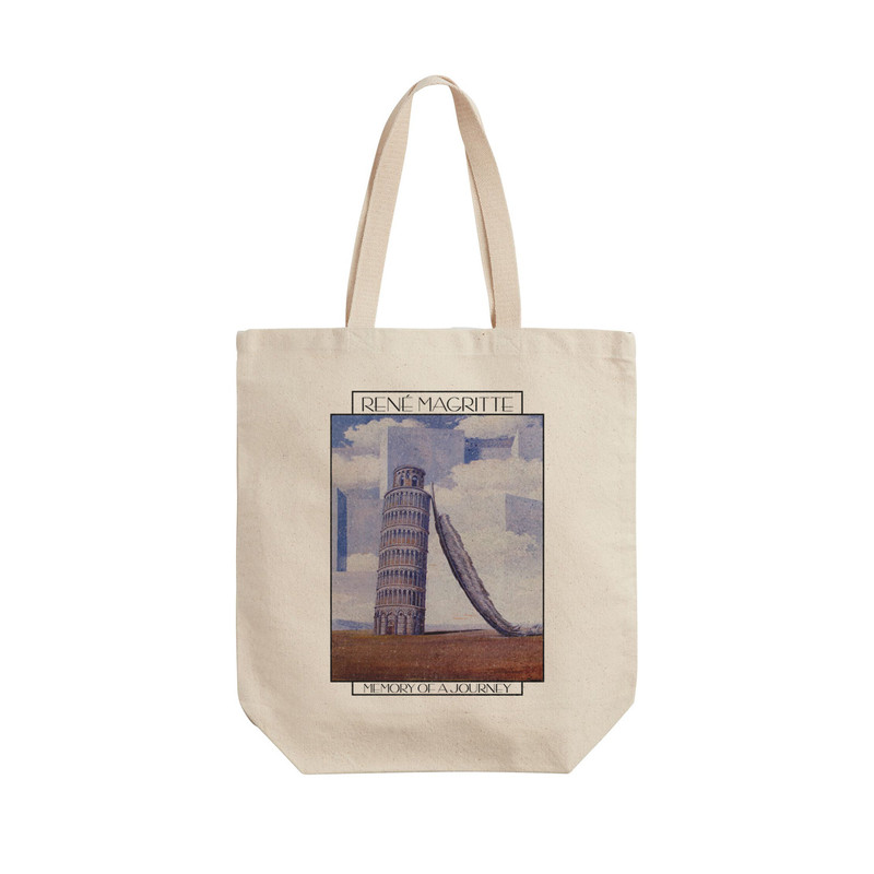 ساک خرید ترمه طراحان ایده مدل خاطره یک سفر از ماگریت کد art0396 - L