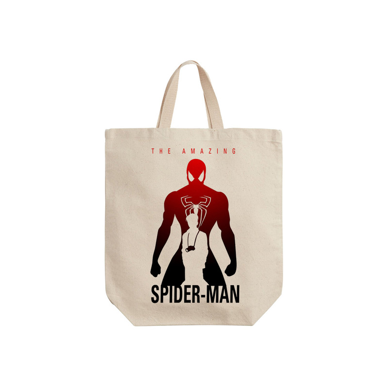 ساک خرید ترمه طراحان ایده مدل Spider man کد cfp1365 - S 