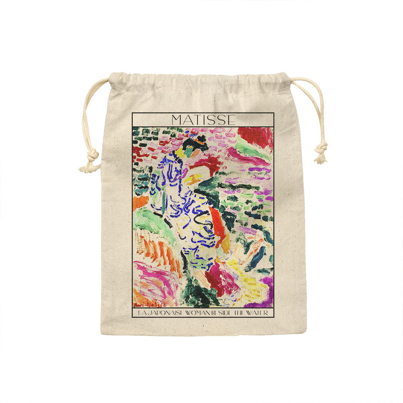 کیسه نان و سبزی ترمه طراحان ایده مدل زن ژاپنی کنار آب از ماتیس کد art0618 - M