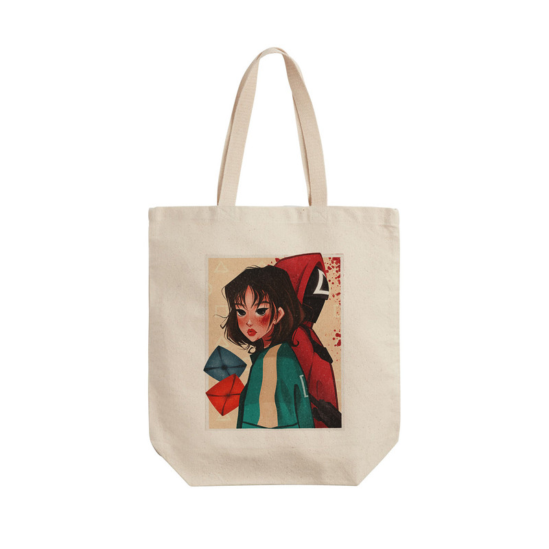 ساک خرید ترمه طراحان ایده مدل سریال اسکویید گیم کد cfp3069 - L