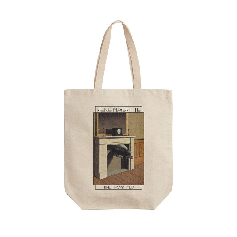 ساک خرید ترمه طراحان ایده مدل زمان متحول شده از ماگریت کد art0495 - L