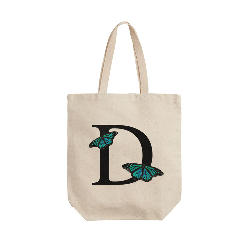 ساک خرید ترمه طراحان ایده مدل حرف D پروانه ای کد cfp3006 - L