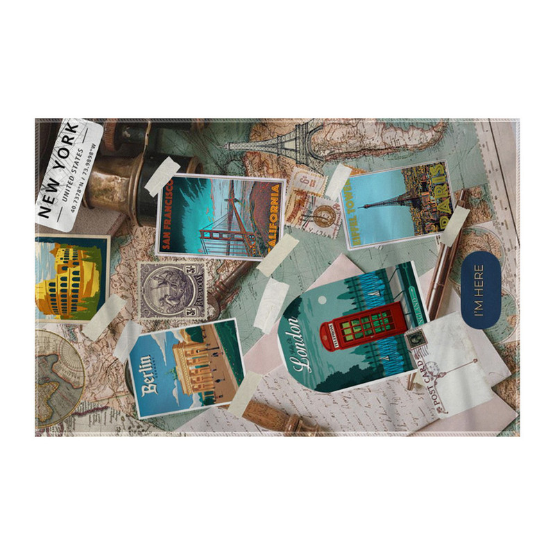 کاغذ کادو ترمه طراحان ایده مدل خلبان جهانگرد کد job0075