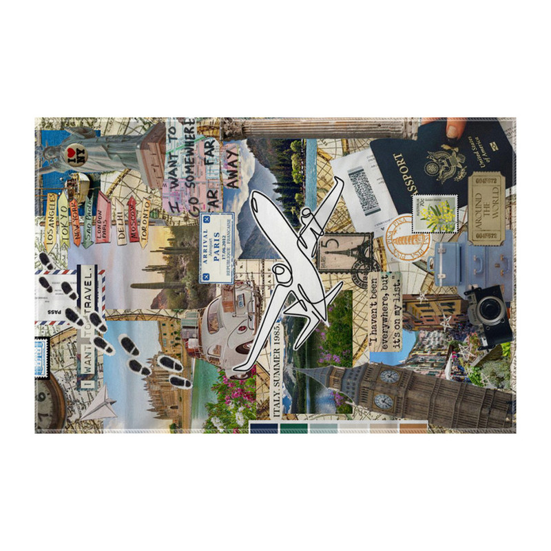 کاغذ کادو ترمه طراحان ایده مدل خلبان جهانگرد کد job0074