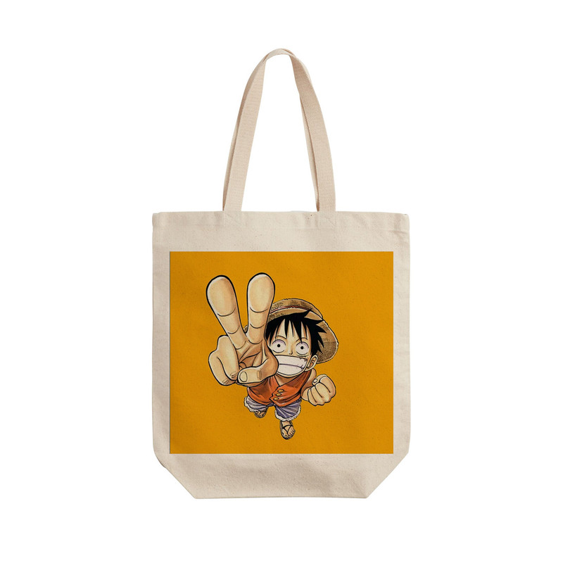 ساک خرید ترمه طراحان ایده مدل  one piece کد strm0505 - L