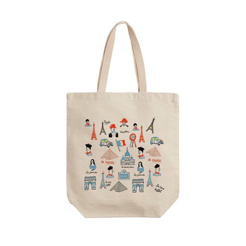 ساک خرید ترمه طراحان ایده مدل طرح پاریس کد strm0782 - L