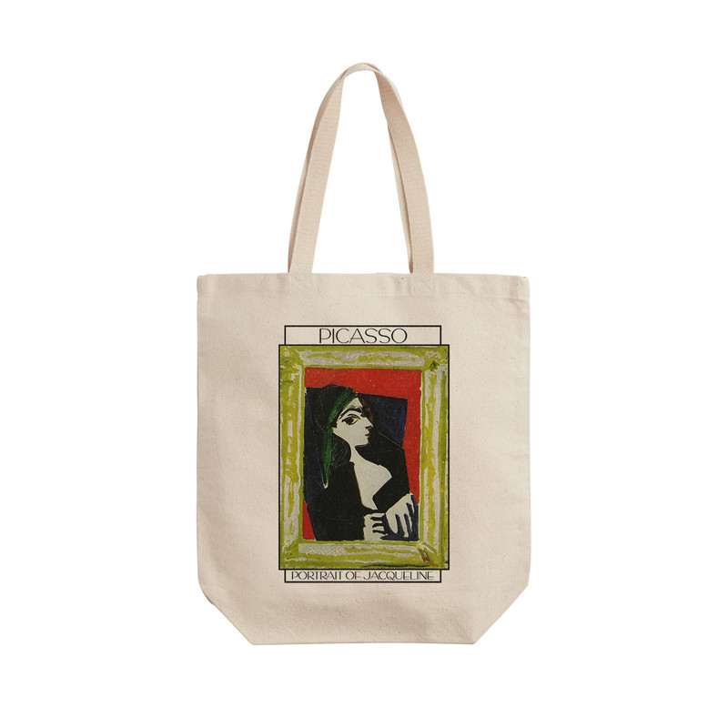 ساک خرید ترمه طراحان ایده مدل پرتره ژاکلین از پیکاسو کد art0332 - L