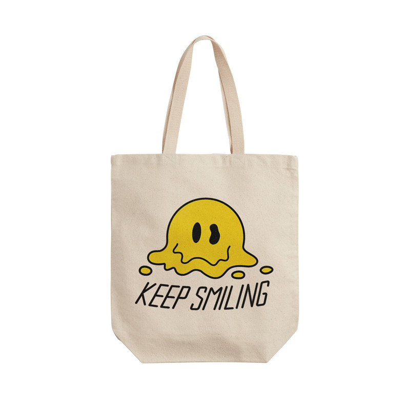 ساک خرید ترمه طراحان ایده مدل لبخند بزن کد cfp2113 - L