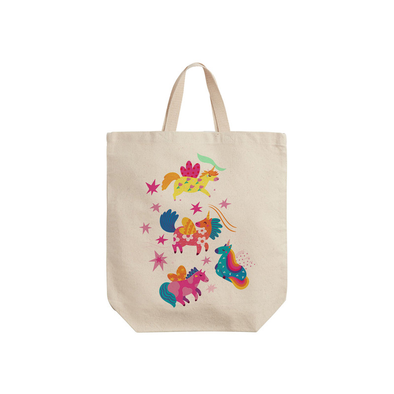 ساک خرید ترمه طراحان ایده مدل پترن یونیکورن کد cfp2020 - S