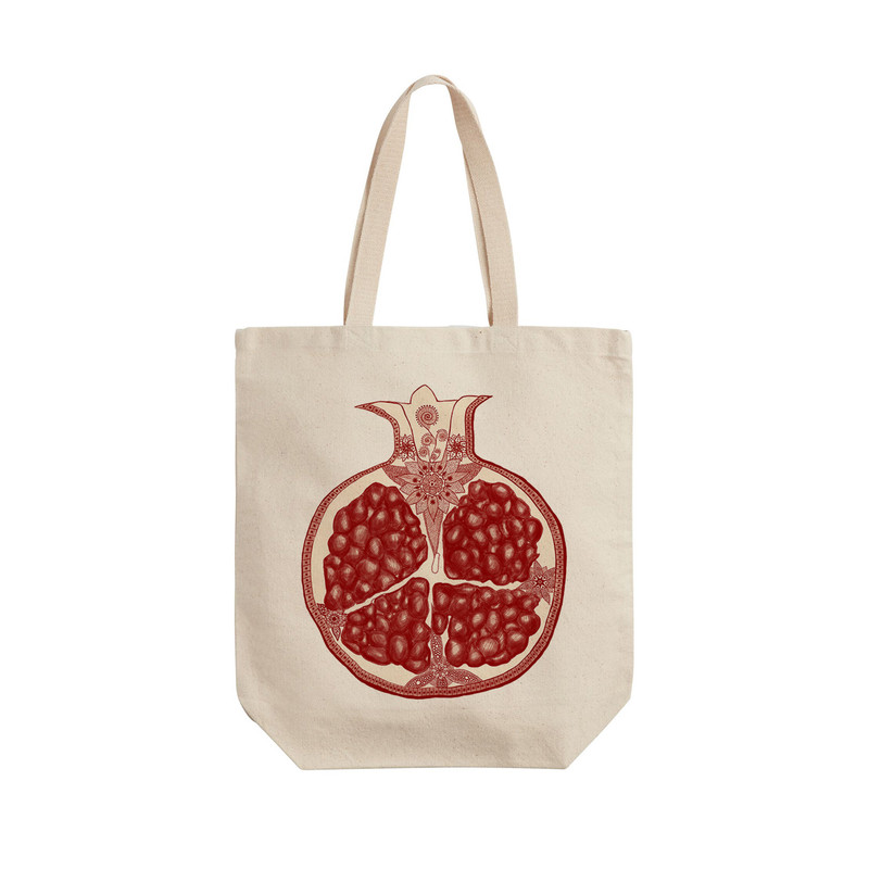 ساک خرید ترمه طراحان ایده مدل انار یاقوتی یلدا کد cfp2084 - L