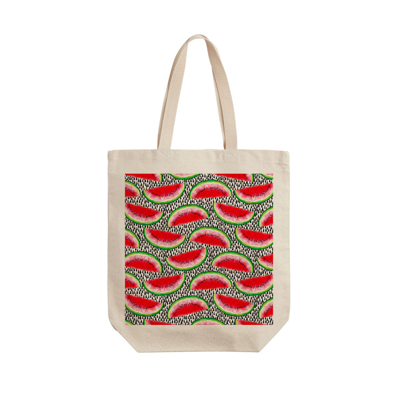 ساک خرید ترمه طراحان ایده مدل پترن هندوانه یلدا کد cfp2096 - L