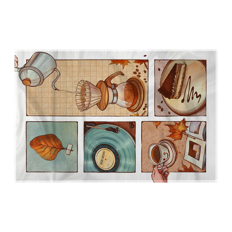 کاغذ کادو ترمه طراحان ایده مدل پاییزی کد strm0657