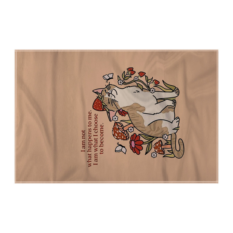 کاغذ کادو ترمه طراحان ایده مدل گربه بامزه کد strm0661