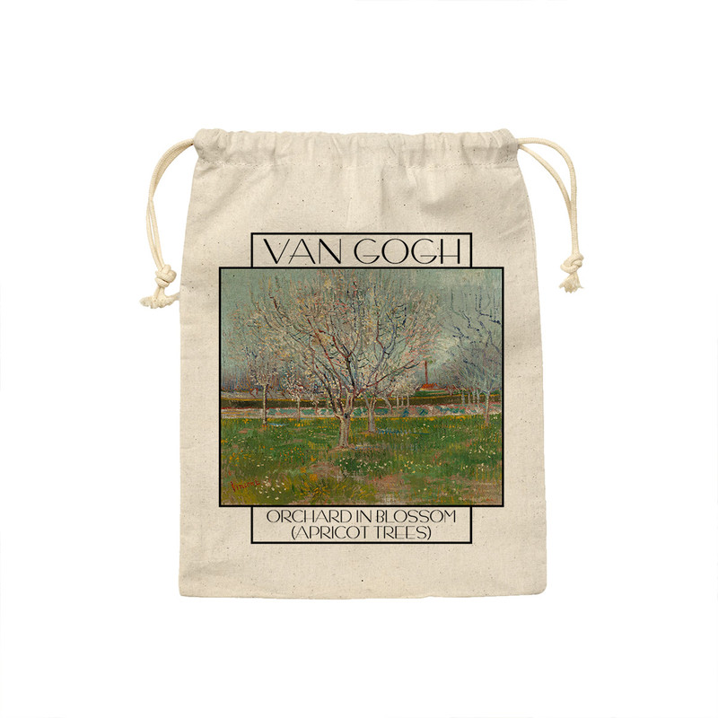 نظم دهنده ترمه طراحان ایده مدل کیسه بنددار درخت های زردآلو از ونگوگ کد art0024 - L