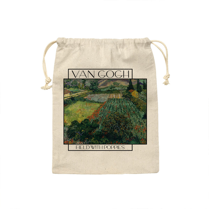 نظم دهنده ترمه طراحان ایده مدل کیسه بنددار مزرعه شقایق از ونگوگ کد art0034 - L