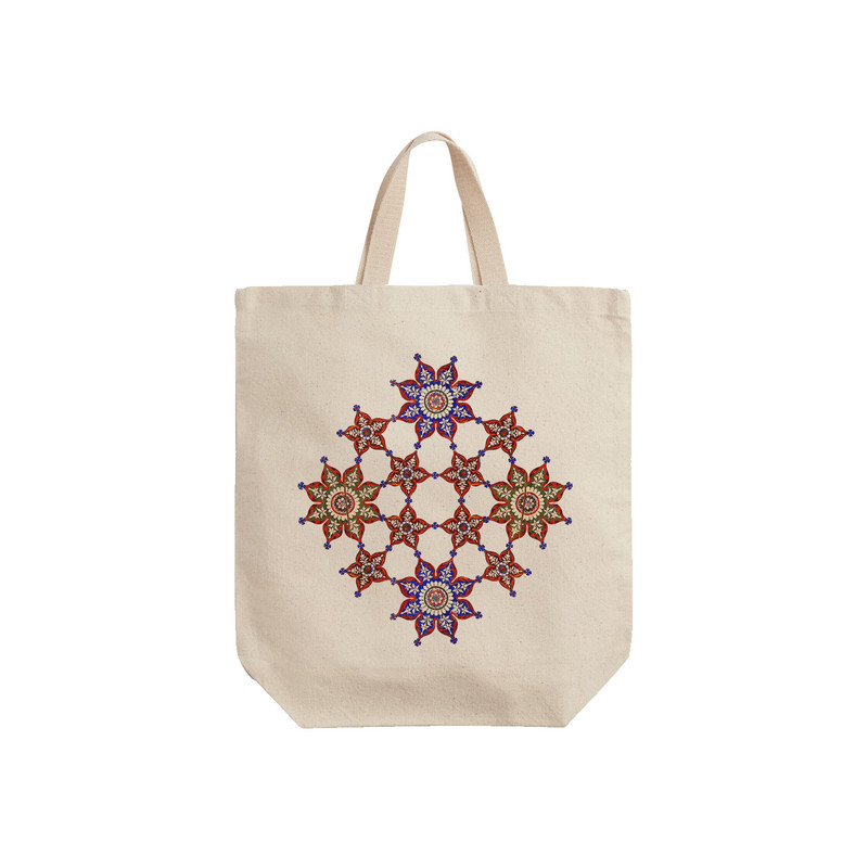 ساک خرید ترمه طراحان ایده مدل کاشی کد cfp1100 - S