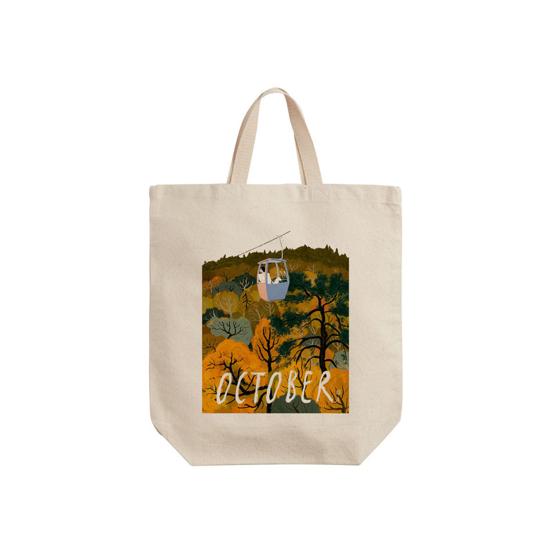 ساک خرید ترمه طراحان ایده مدل طرح پاییزی کد strm0778 - S