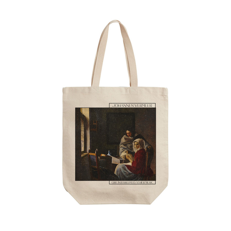 ساک خرید ترمه طراحان ایده مدل دختر در کلاس موسیقی از ورمر کد art0566 - L