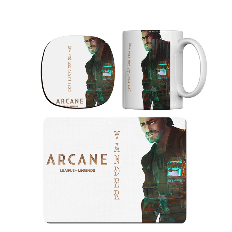 ماگ ترمه طراحان ایده مدل وندر انیمیشن آرکین کد cfp1736 همراه با زیر لیوانی و موس پد