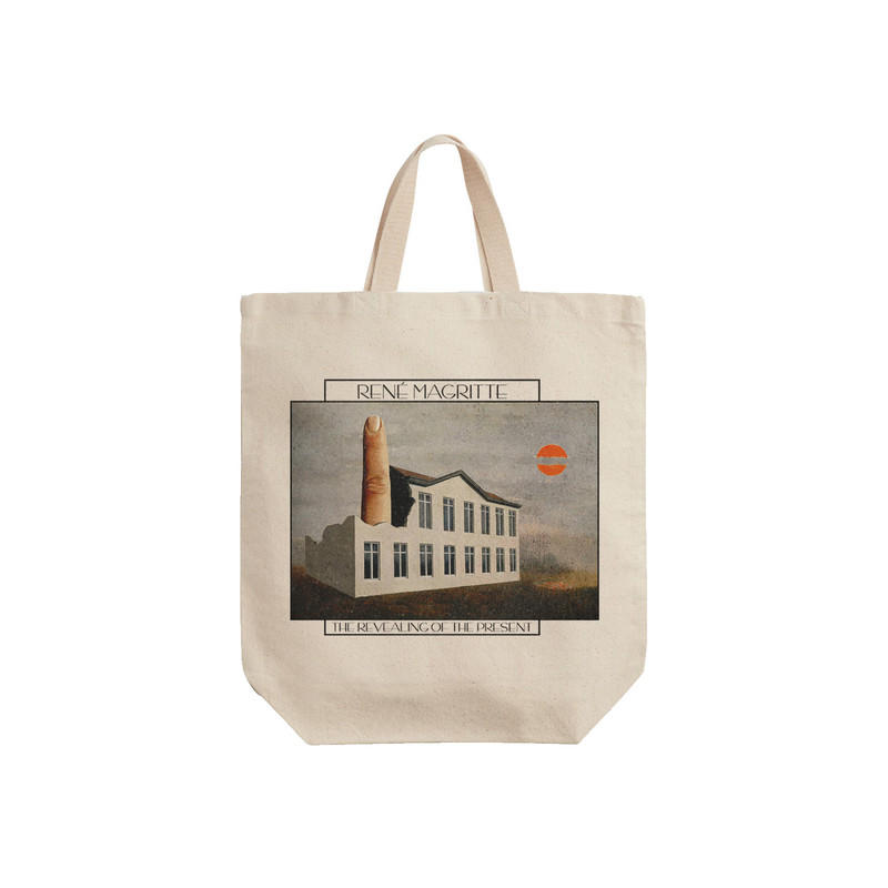 ساک خرید ترمه طراحان ایده مدل آشکارشدن زمان حال از ماگریت کد art0482 - S