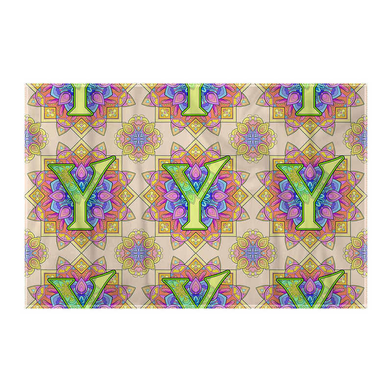 کاغذ کادو ترمه طراحان ایده مدل حرف Y ماندالا کد cfp2975