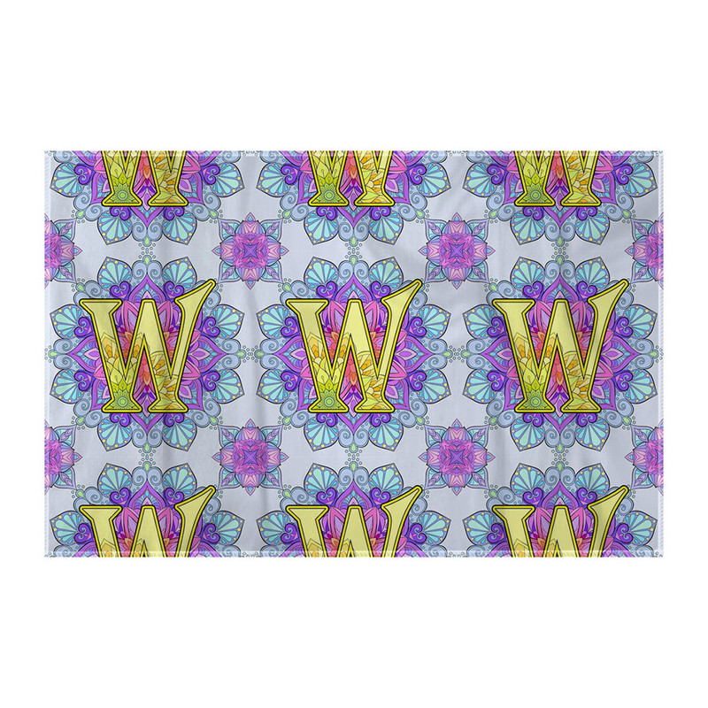 کاغذ کادو ترمه طراحان ایده مدل حرف W ماندالا کد cfp2973