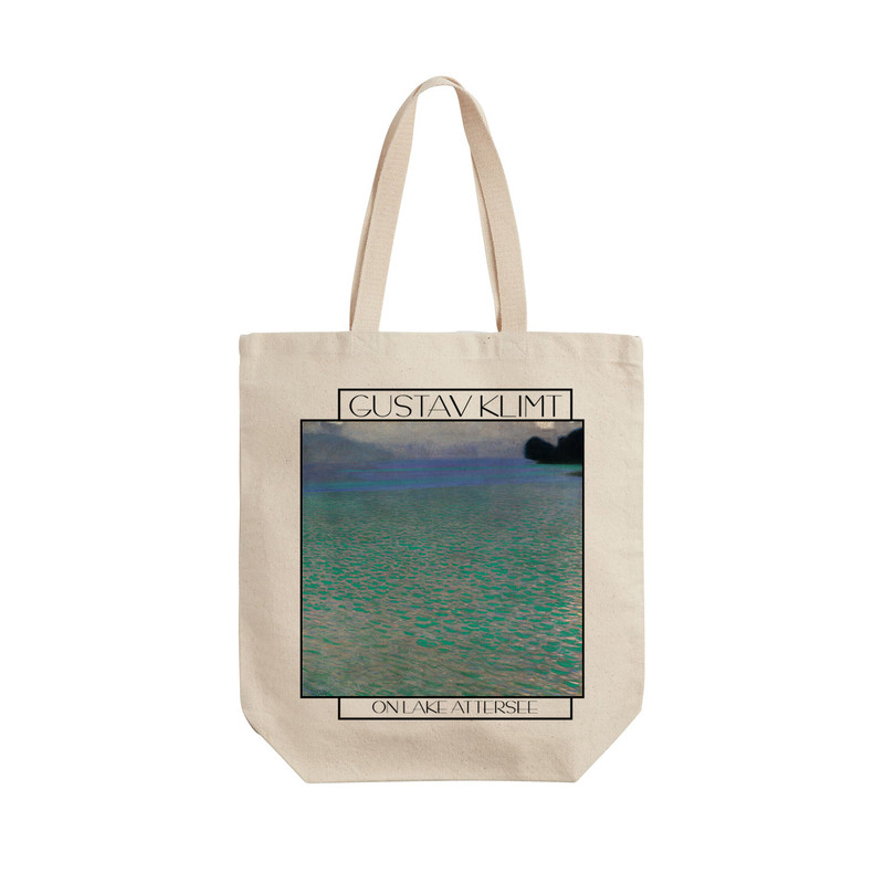 ساک خرید ترمه طراحان ایده مدل دریاچه اترسی از کلیمت کد art0096 - L