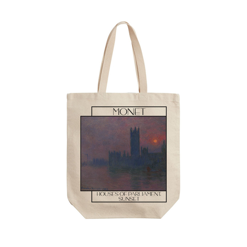 ساک خرید ترمه طراحان ایده مدل  غروب آفتاب از مونه کد art0237 - L